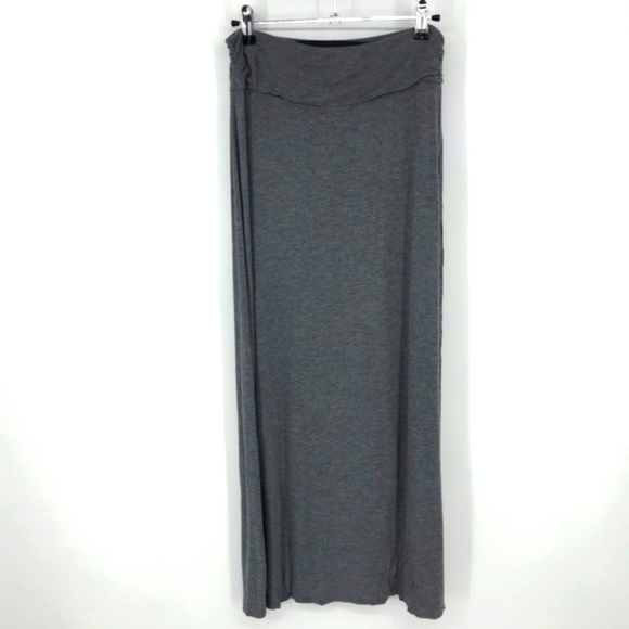 Rock and Republic Gray Maxi Skirt with Slit Size S - Picture 2 of 4